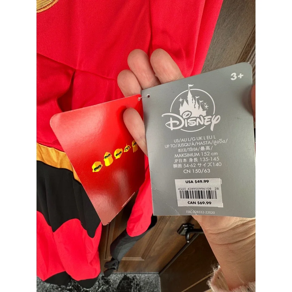 Disney‎ Pixar's The Incredibles Youth Adaptive Costume | 3PC SET | SZ L